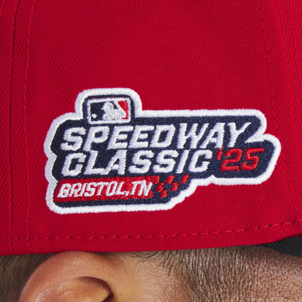 Cincinnati Reds 2025 MLB Speedway Classic A-Frame 59FIFTY Fitted Hat - Red/Black | New Era