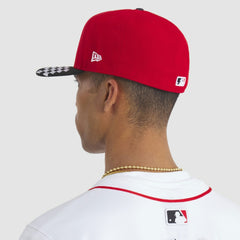 Cincinnati Reds 2025 MLB Speedway Classic A-Frame 59FIFTY Fitted Hat - Red/Black | New Era