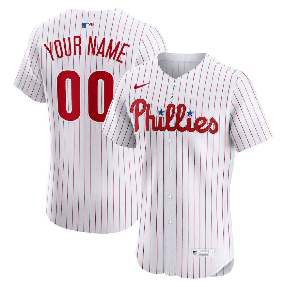 Philadelphia Phillies Home Elite Custom Jersey - White | Nike