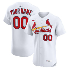 St. Louis Cardinals Home Elite Custom Jersey - White | Nike
