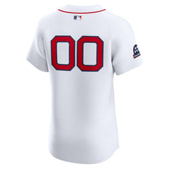 Boston Red Sox Home Elite Sponsor Patch Custom Jersey - White | Nike
