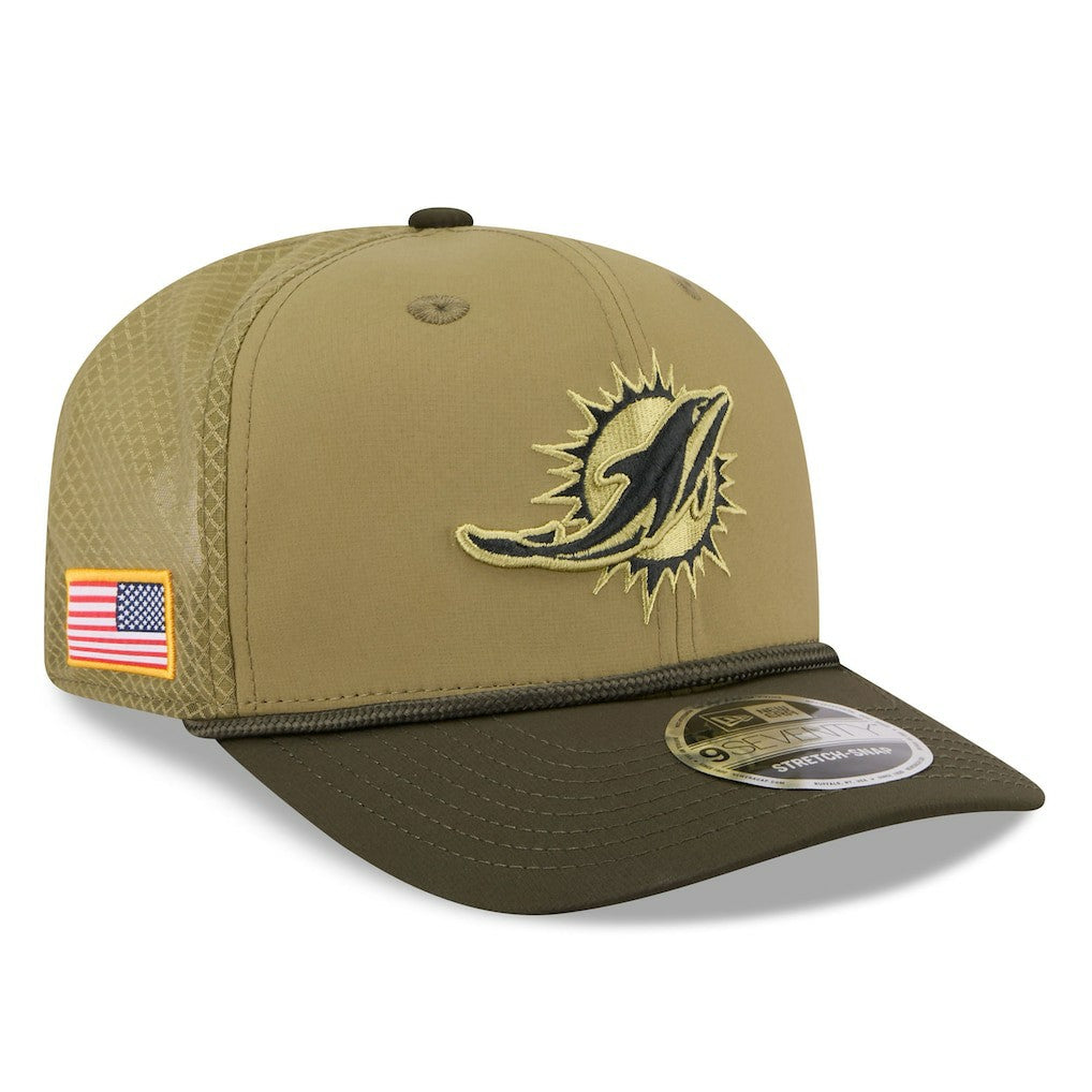 NFL Miami Dolphins 2025 Salute to Service 9SEVENTY Adjustable Hat