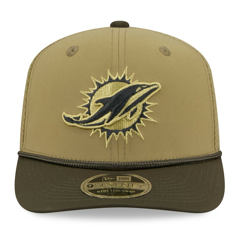 NFL Miami Dolphins 2025 Salute to Service 9SEVENTY Adjustable Hat