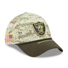 NFL Las Vegas Raiders 2025 Salute to Service 39THIRTY Flex Hat
