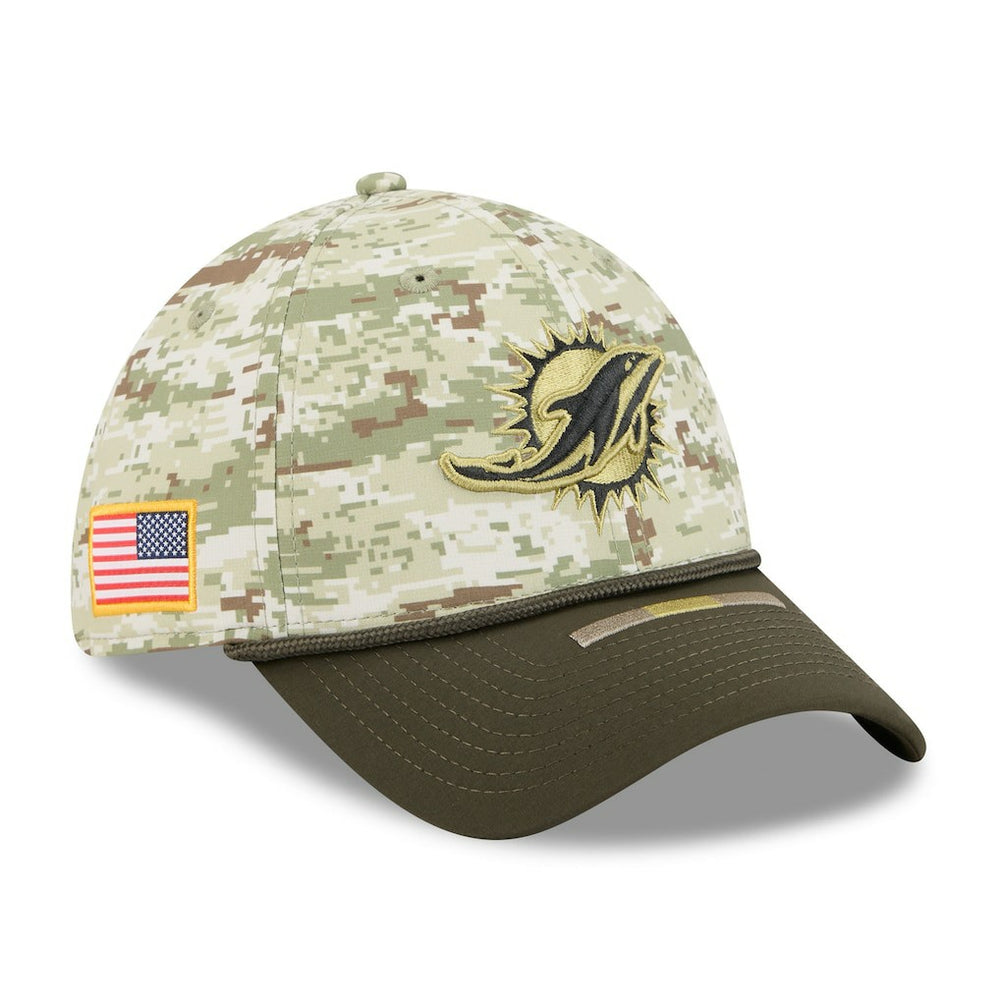 NFL Miami Dolphins 2025 Salute to Service 39THIRTY Flex Hat