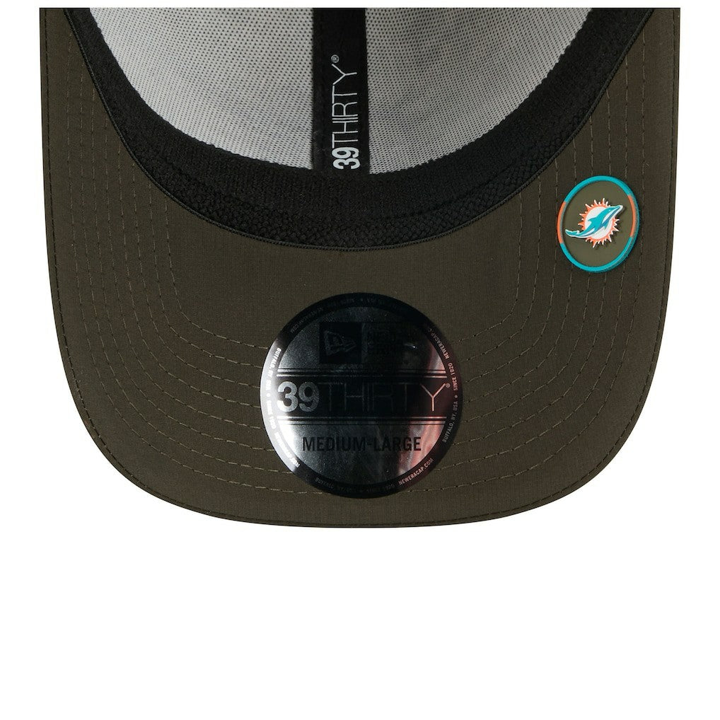 NFL Miami Dolphins 2025 Salute to Service 39THIRTY Flex Hat