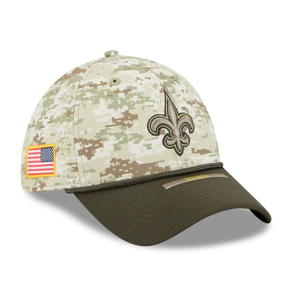 NFL New Orleans Saints 2025 Salute to Service 39THIRTY Flex Hat