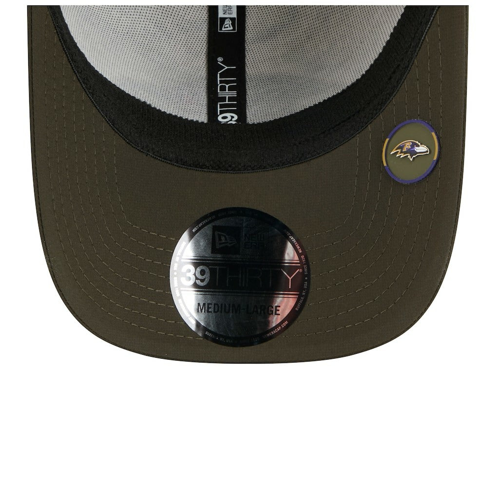 NFL Baltimore Ravens 2025 Salute to Service 39THIRTY Flex Hat