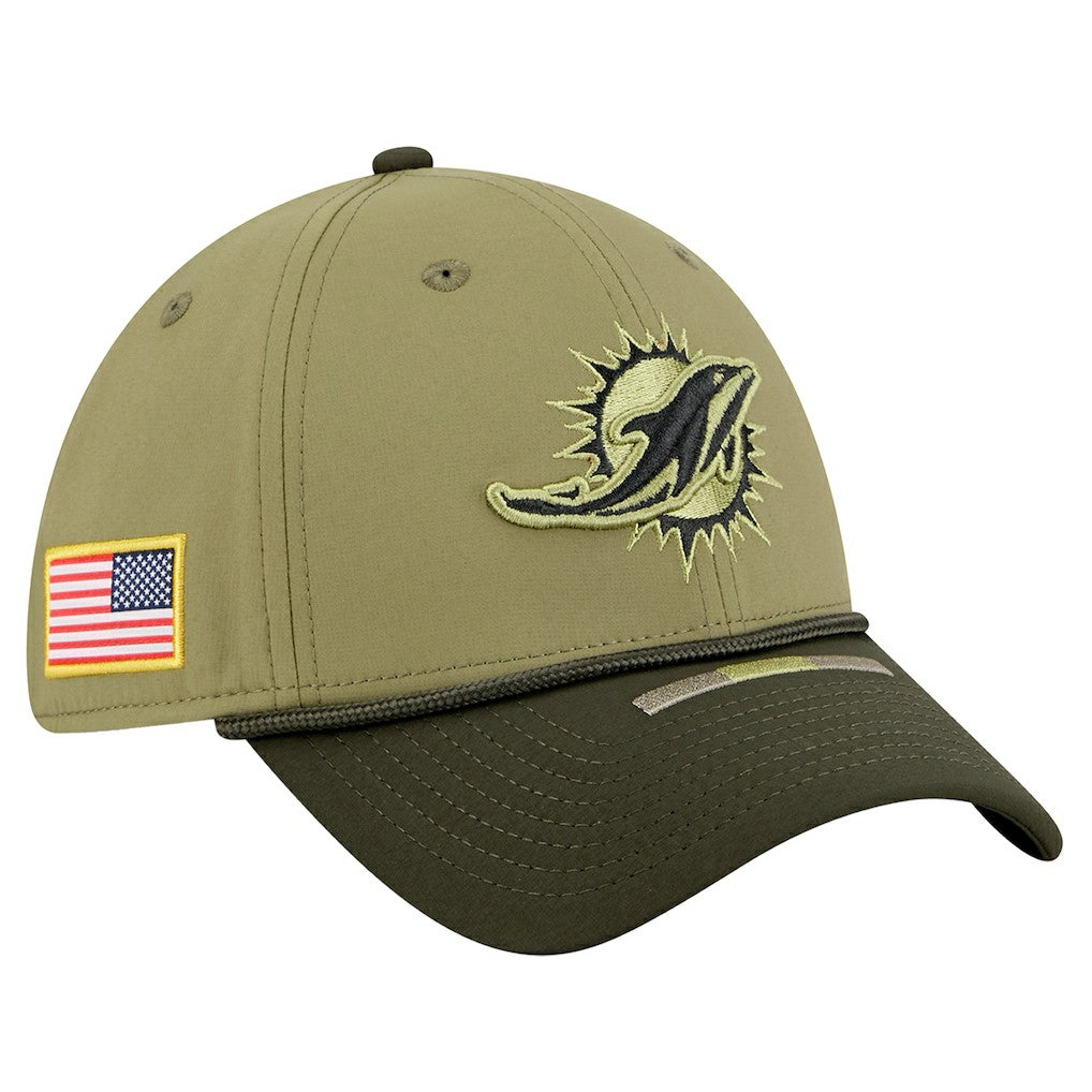NFL Miami Dolphins 2025 Salute to Service 39THIRTY Flex Hat