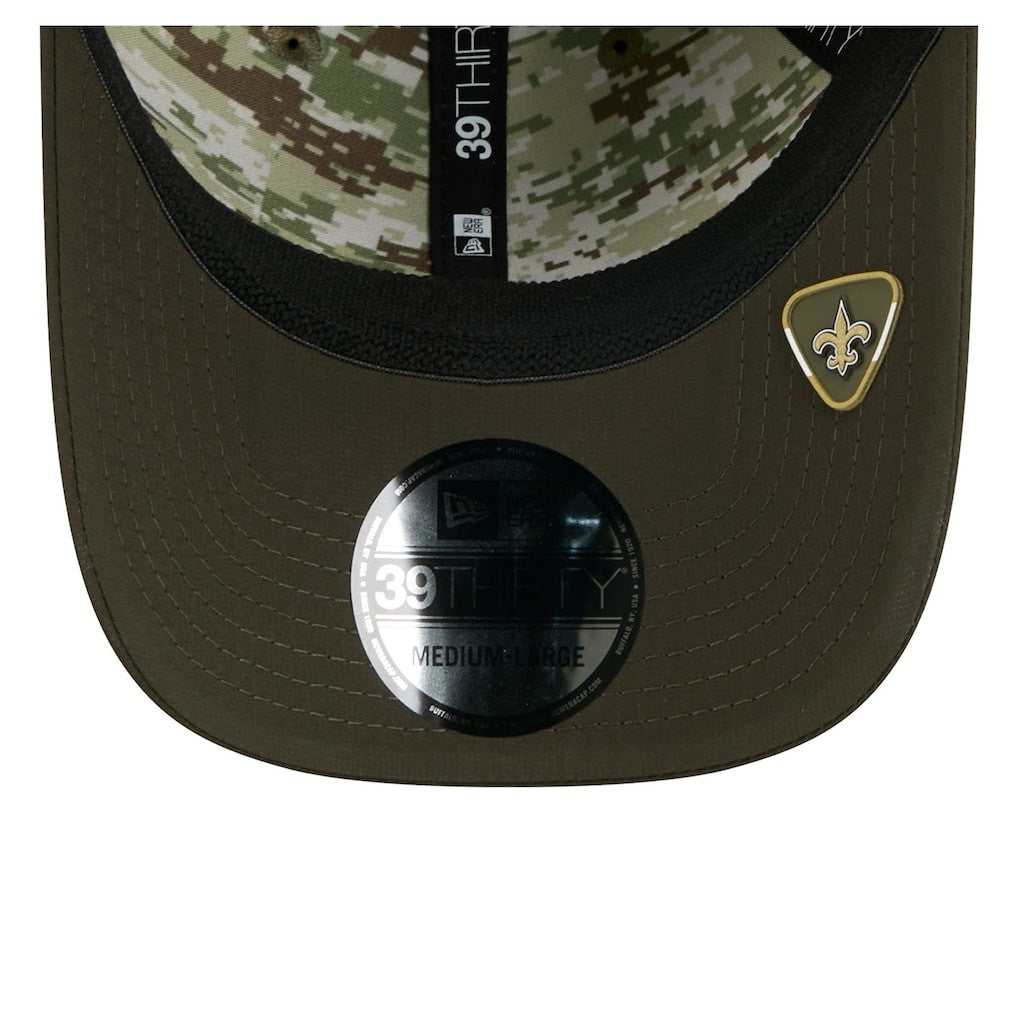 NFL New Orleans Saints 2025 Salute to Service 39THIRTY Flex Hat