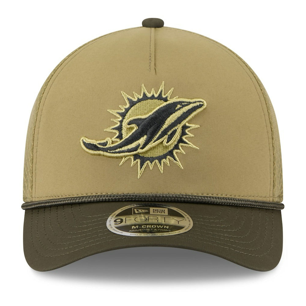 NFL Miami Dolphins Youth 2025 Salute to Service 9FORTY A-Frame Adjustable Hat