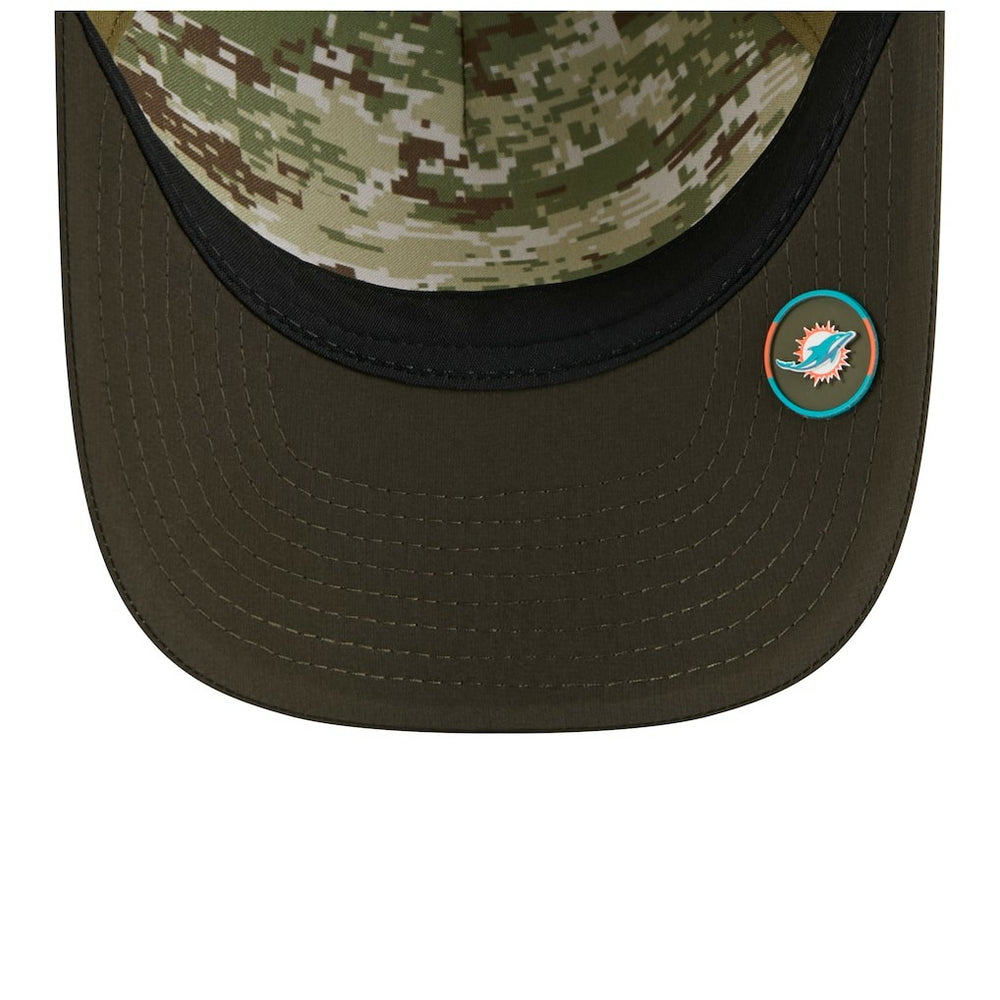 NFL Miami Dolphins Youth 2025 Salute to Service 9FORTY A-Frame Adjustable Hat