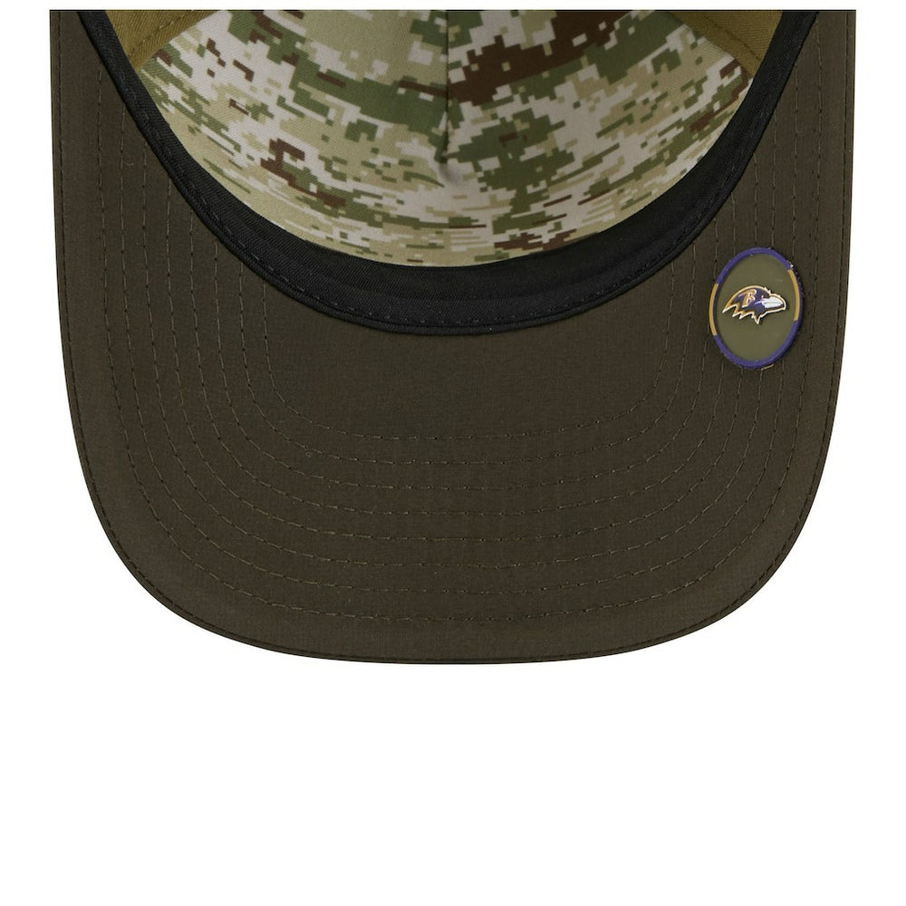 NFL Baltimore Ravens Youth 2025 Salute to Service 9FORTY A-Frame Adjustable Hat