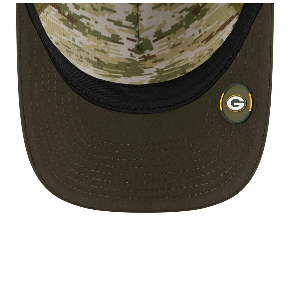 NFL Green Bay Packers Youth 2025 Salute to Service 9FORTY A-Frame Adjustable Hat