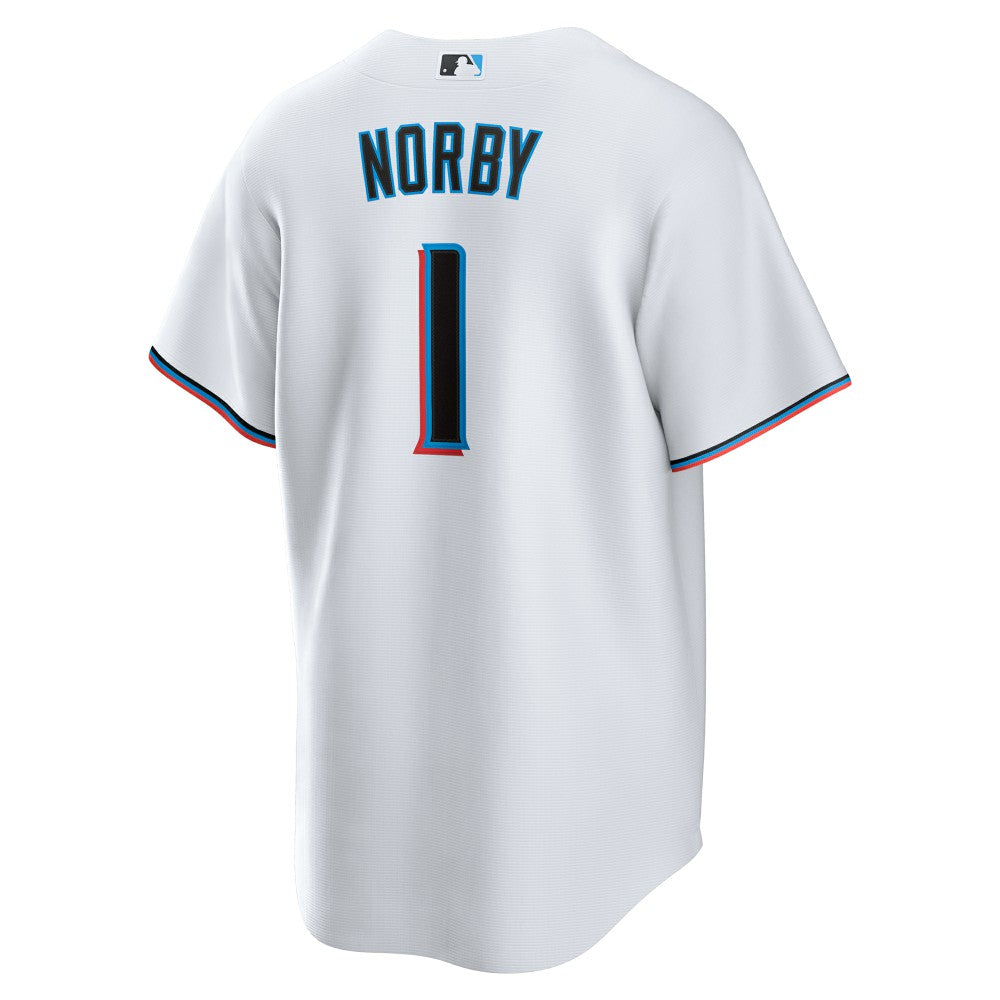 Connor Norby Miami Marlins Home Replica Jersey - White | Nike