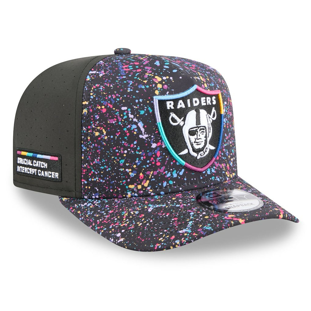 NFL Las Vegas Raiders 2025 NFL Crucial Catch A-Frame 9FIFTY Snapback Hat