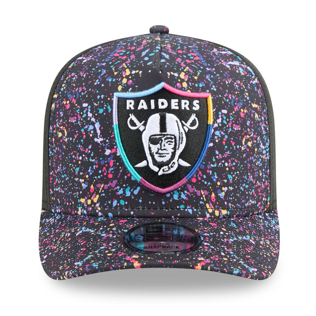 NFL Las Vegas Raiders 2025 NFL Crucial Catch A-Frame 9FIFTY Snapback Hat