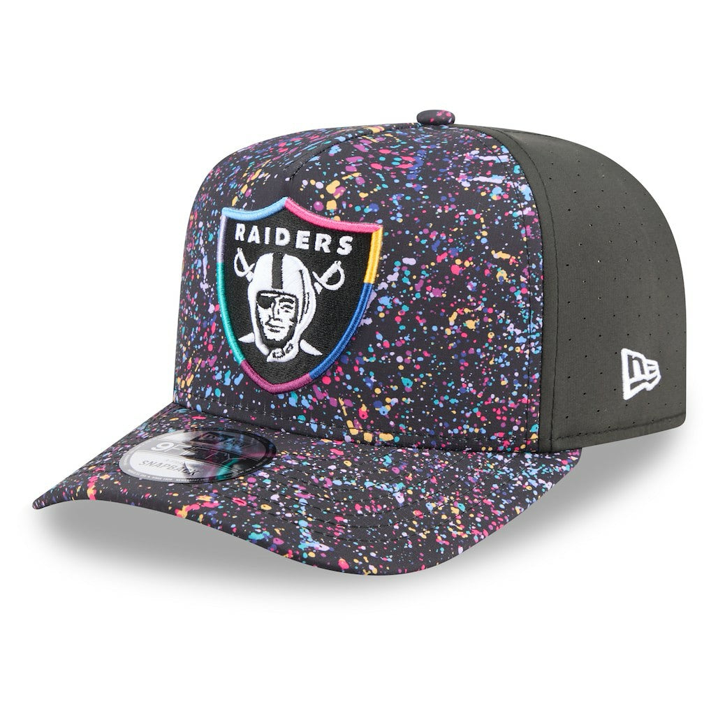NFL Las Vegas Raiders 2025 NFL Crucial Catch A-Frame 9FIFTY Snapback Hat