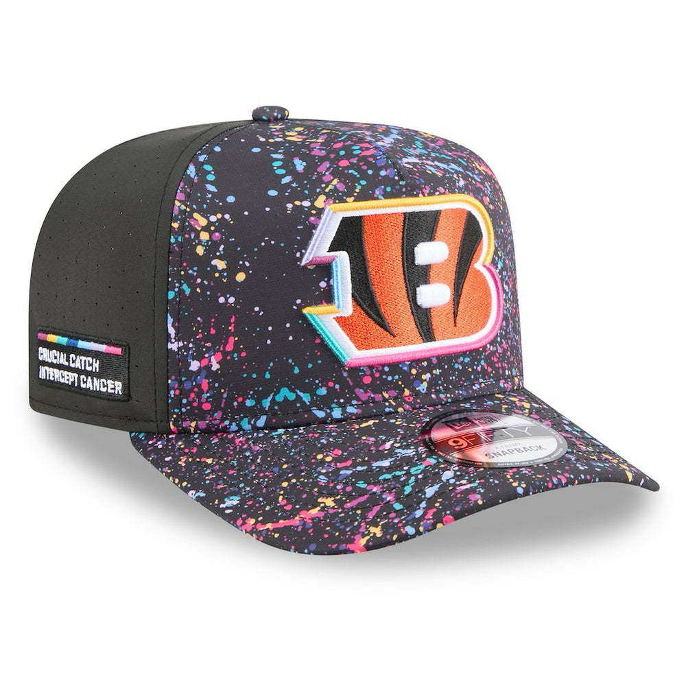 NFL Cincinnati Bengals 2025 NFL Crucial Catch A-Frame 9FIFTY Snapback Hat