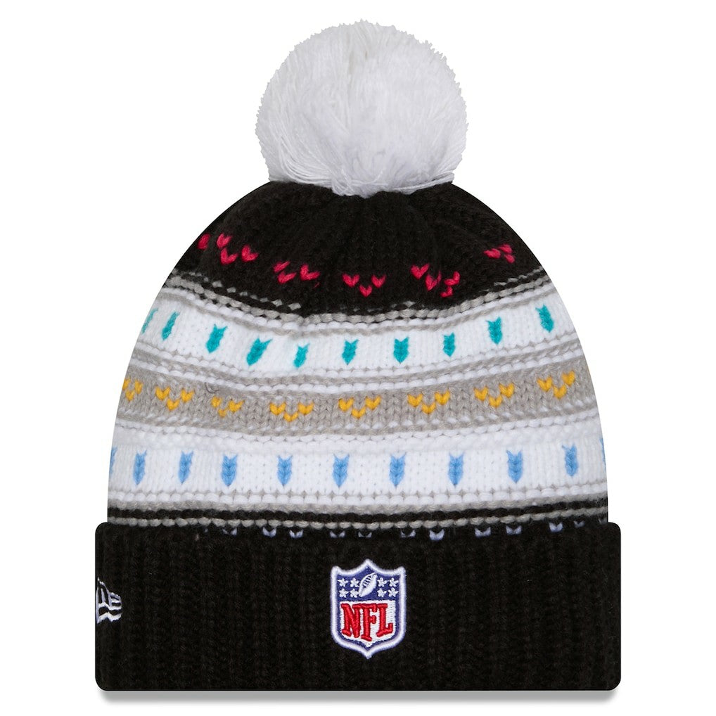 NFL Cincinnati Bengals Women's 2025 NFL Crucial Catch Cuffed Knit Hat with Pom