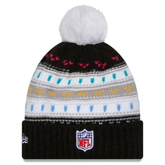 NFL Cincinnati Bengals Women's 2025 NFL Crucial Catch Cuffed Knit Hat with Pom