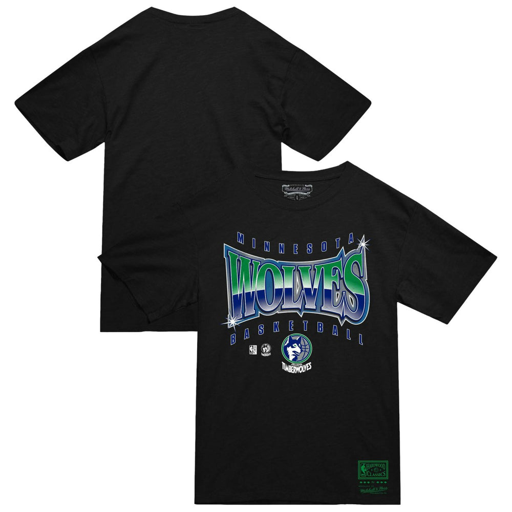 Minnesota Timberwolves Worldwide Collection Glow Up T-Shirt - Black | Mitchell & Ness online