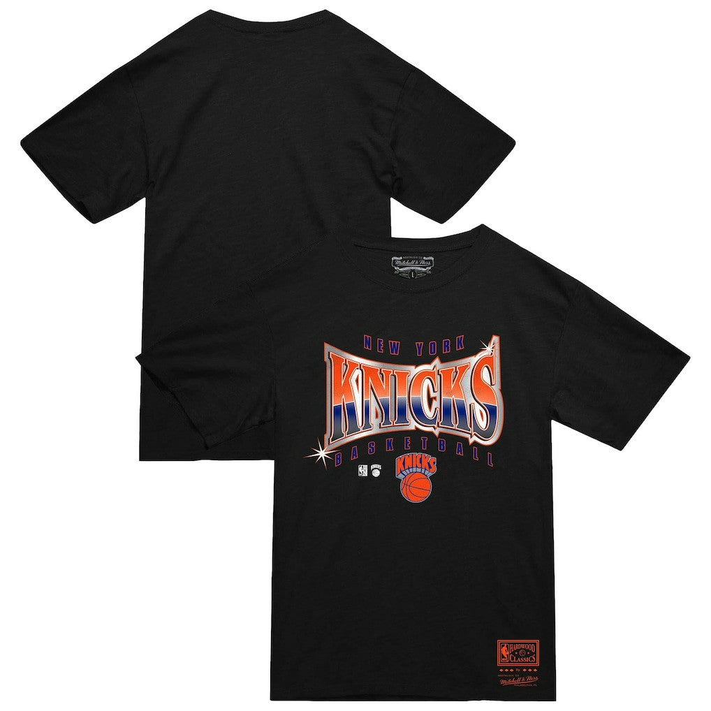 New York Knicks Worldwide Collection Glow Up T-Shirt - Black | Mitchell & Ness outlet