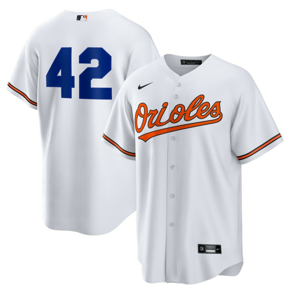 Baltimore Orioles Home  2025 Jackie Robinson Day Replica Jersey - White | Nike