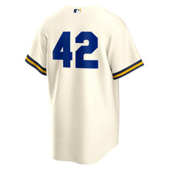 Milwaukee Brewers Home  2025 Jackie Robinson Day Replica Jersey - Cream | Nike