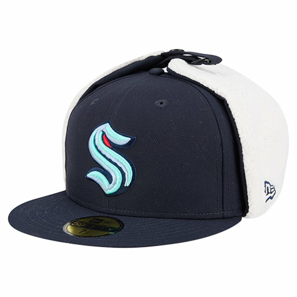 Seattle Kraken New Era Injection Dog Ear Classic Fitted Hat