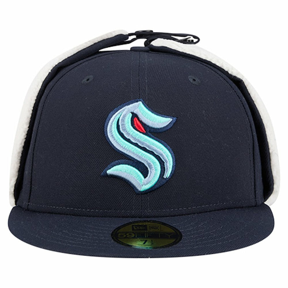 Seattle Kraken New Era Injection Dog Ear Classic Fitted Hat