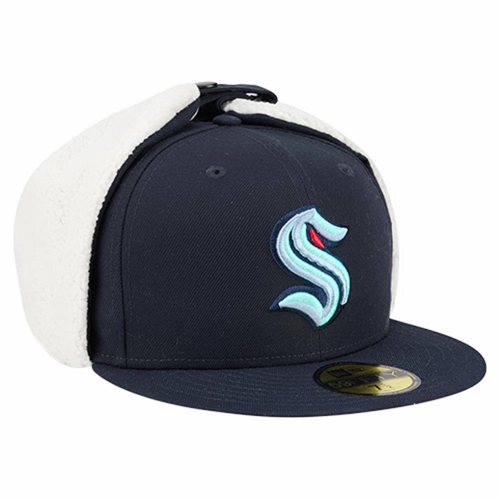 Seattle Kraken New Era Injection Dog Ear Classic Fitted Hat