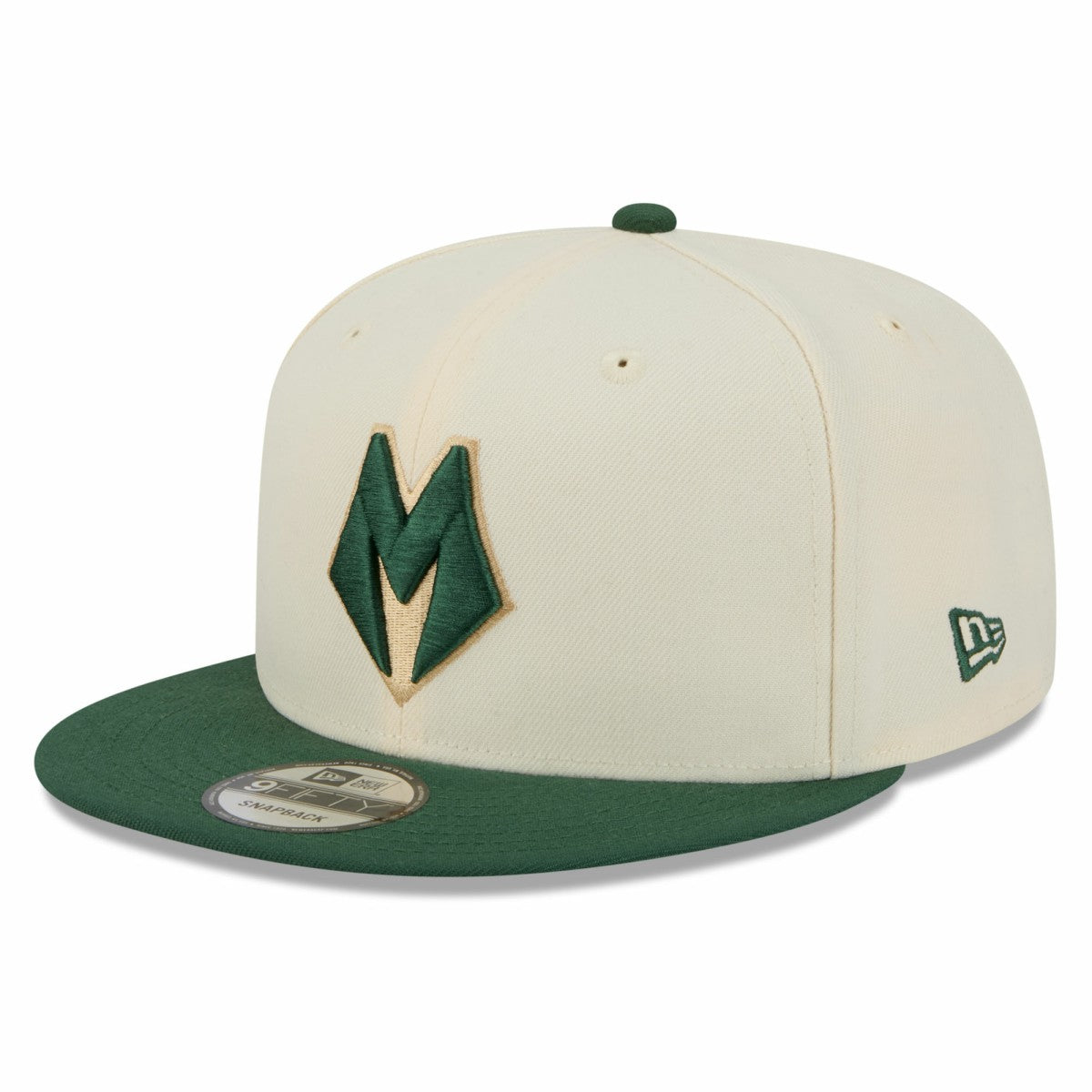 Milwaukee Bucks 2025/26 City Edition 9FIFTY Snapback Hat - Tan/Hunter Green | New Era sale