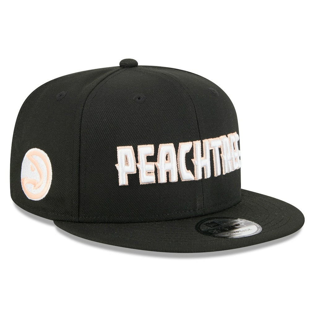 Atlanta Hawks 2025/26 City Edition 9FIFTY Snapback Hat - Black | New Era outlet