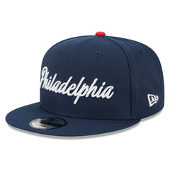 Philadelphia 76ers Youth 2025/26 City Edition 9FIFTY Snapback Hat - Navy | New Era on sale