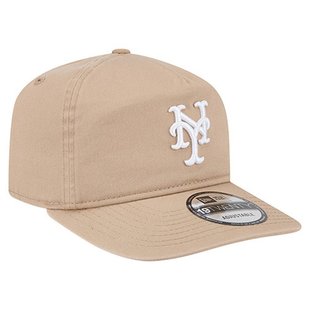 New York Mets Cam 19TWENTY Adjustable Hat - Light Beige | New Era