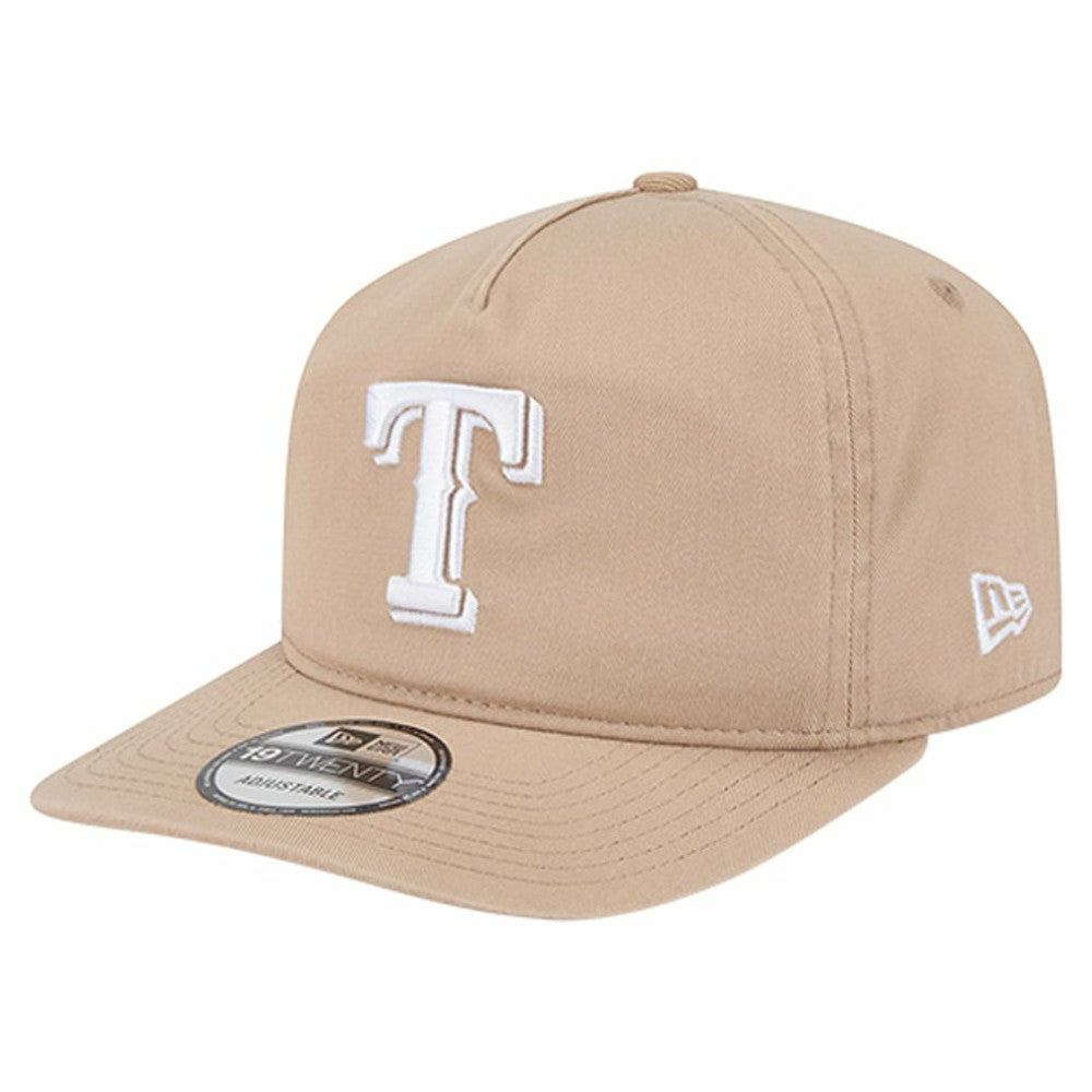 Texas Rangers Cam 19TWENTY Adjustable Hat - Light Beige | New Era
