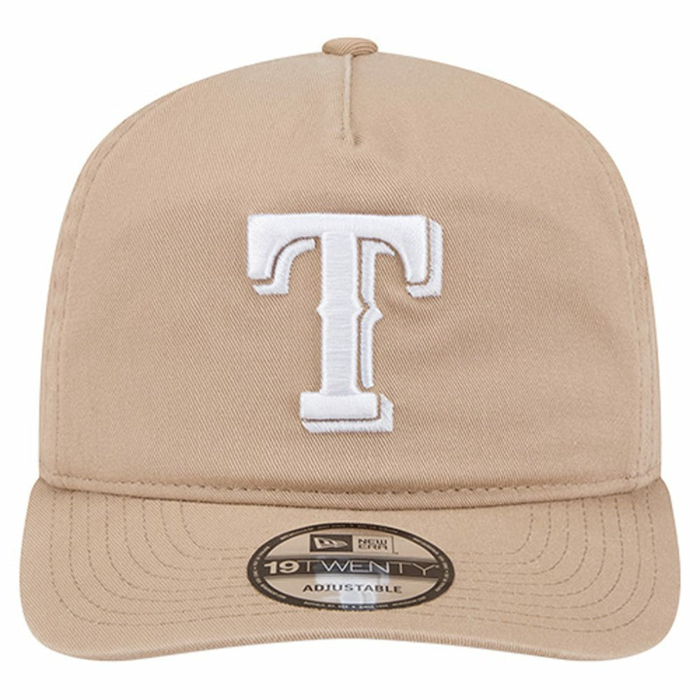 Texas Rangers Cam 19TWENTY Adjustable Hat - Light Beige | New Era