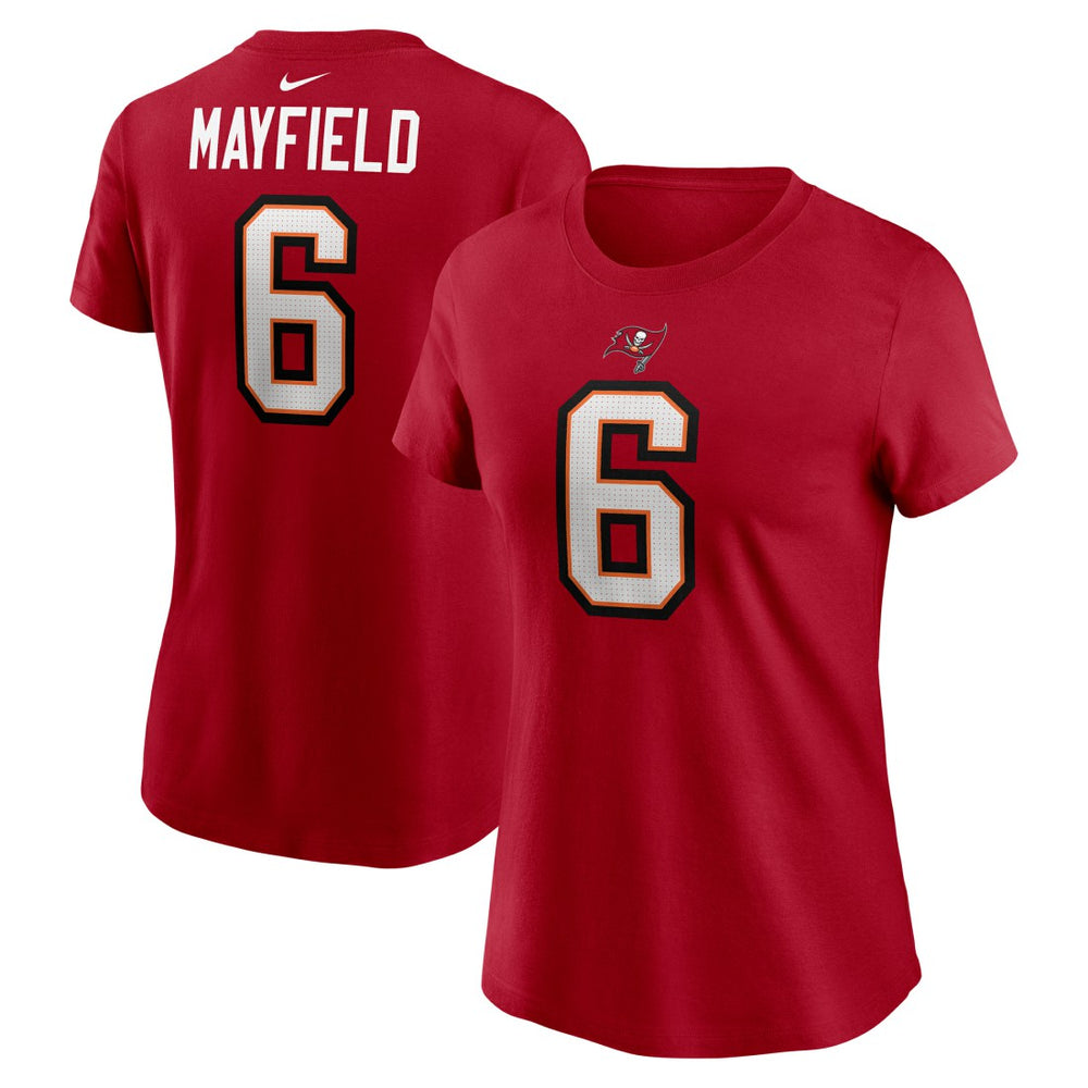 NFL Tampa Bay Buccaneers Baker Mayfield  Women's Player Name & Number T-Shirt