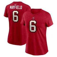 NFL Tampa Bay Buccaneers Baker Mayfield  Women's Player Name & Number T-Shirt
