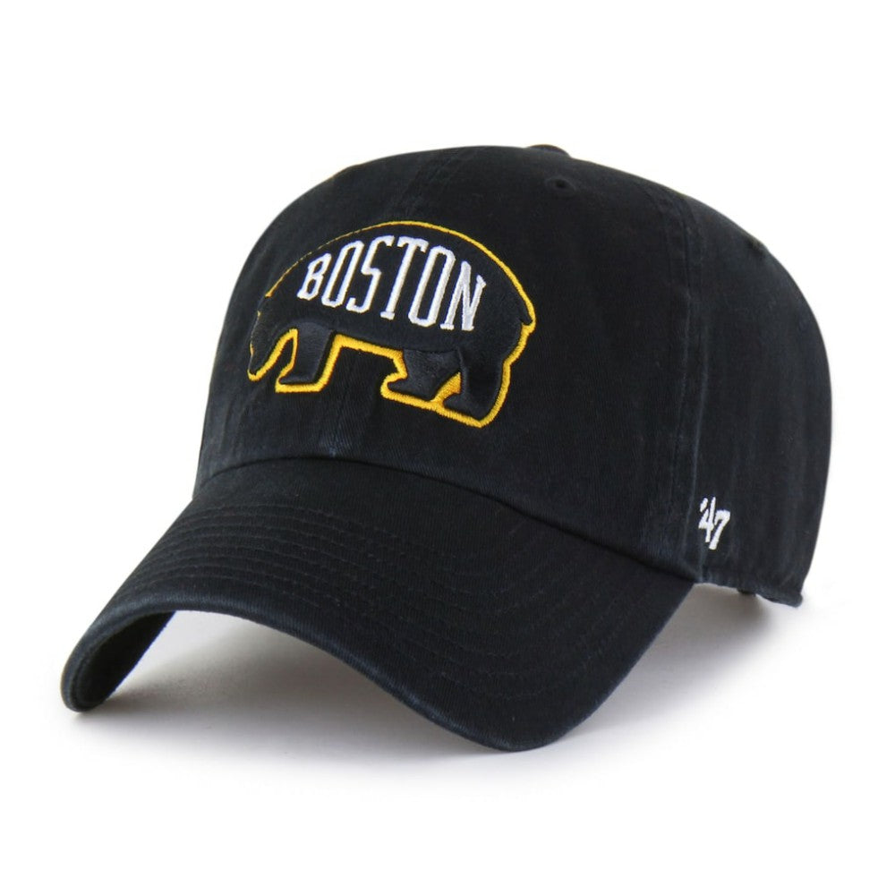 Boston Bruins '47 Alternate Logo Clean Up Adjustable Hat