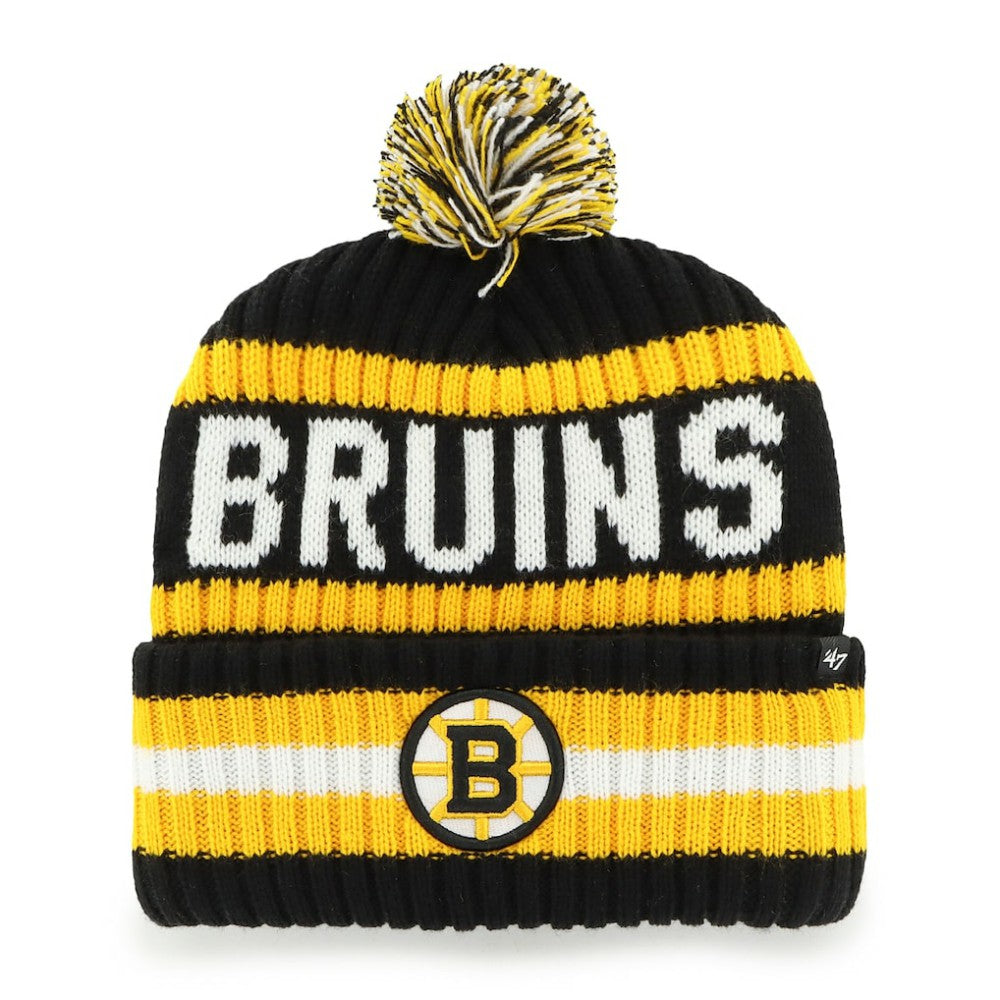 Boston Bruins '47 Bering Cuffed Knit Hat with Pom