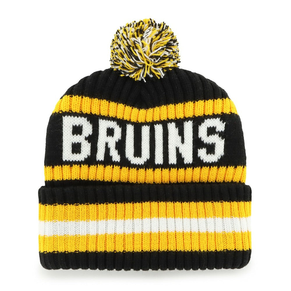 Boston Bruins '47 Bering Cuffed Knit Hat with Pom