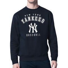 New York Yankees Starter Team Logo Fleece Pullover Sweatshirt - Navy