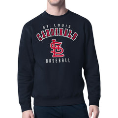 St. Louis Cardinals Starter Team Logo Fleece Pullover Sweatshirt - Navy