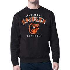 Baltimore Orioles Starter Team Logo Fleece Pullover Sweatshirt - Black