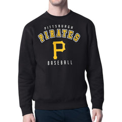 Pittsburgh Pirates Starter Team Logo Fleece Pullover Sweatshirt - Black