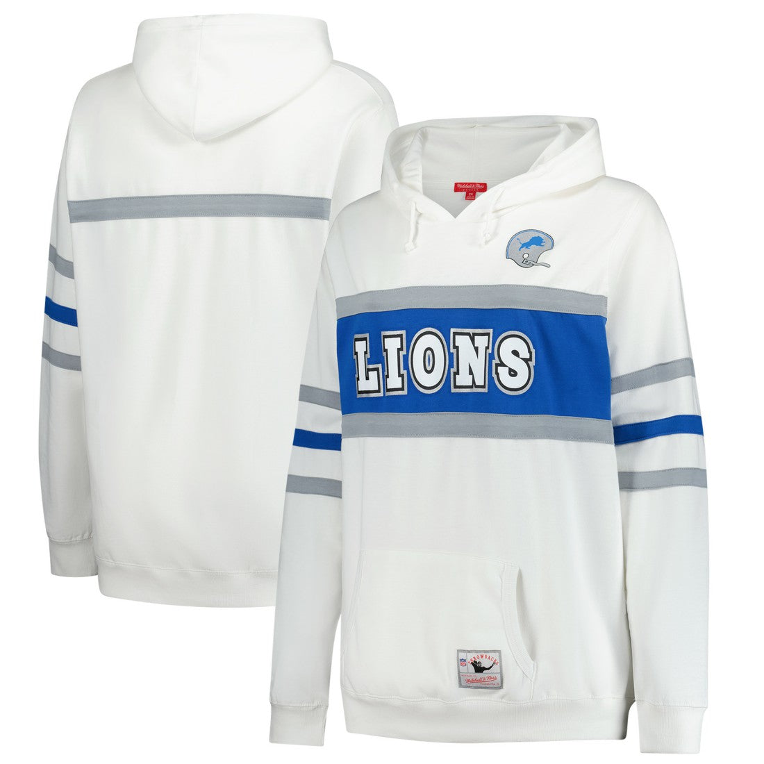 NFL Detroit Lions Women's Plus Size Head Coach Throwback Pullover Hoodie