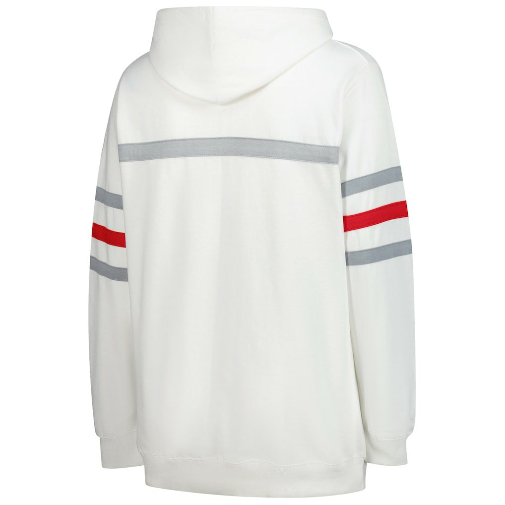 NFL Kansas City Chiefs Women's Plus Size Head Coach Throwback Pullover Hoodie