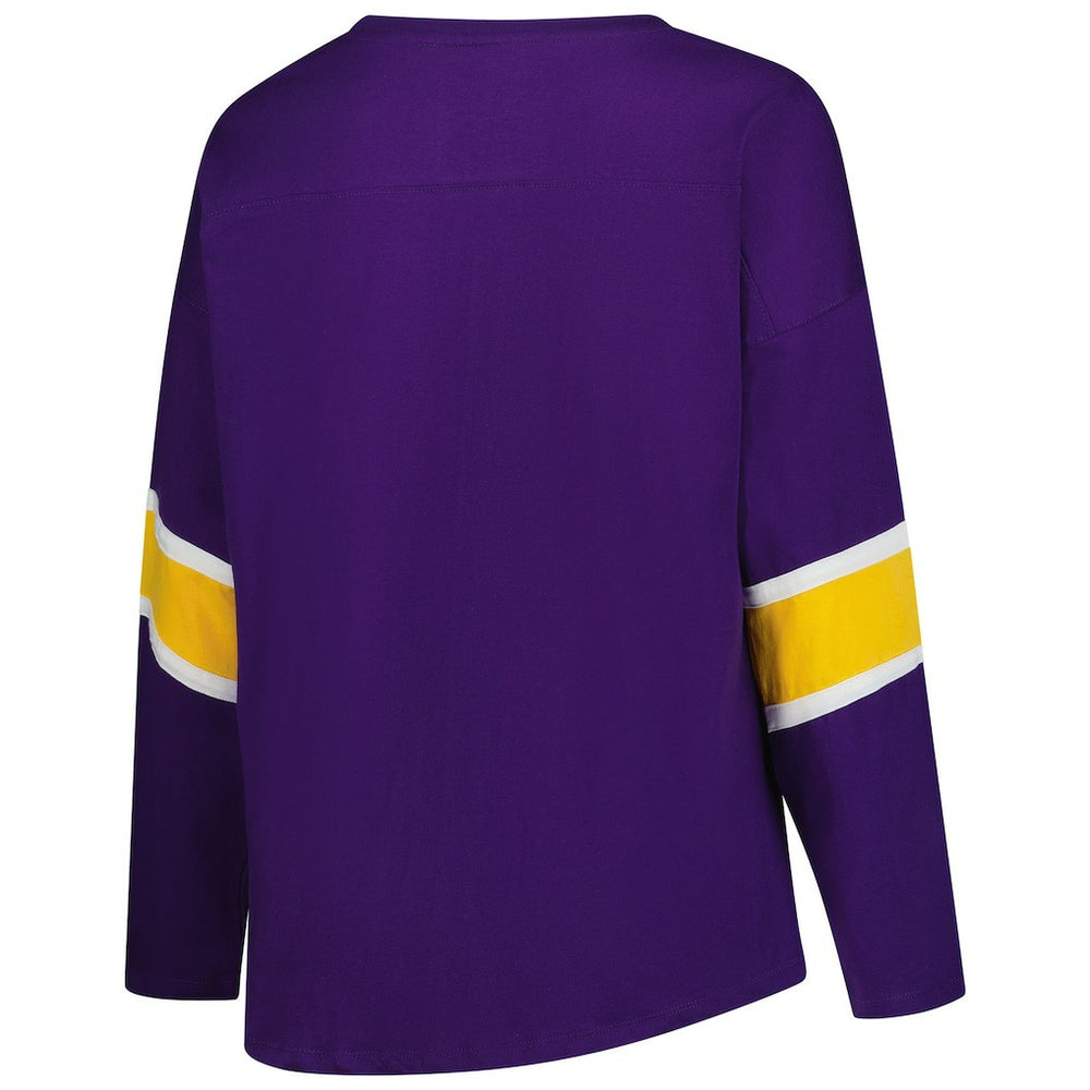 NFL Minnesota Vikings Women's Plus Size Redzone 3/4-Sleeve Scoop Neck T-Shirt